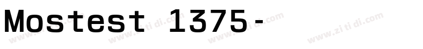 Mostest 1375字体转换